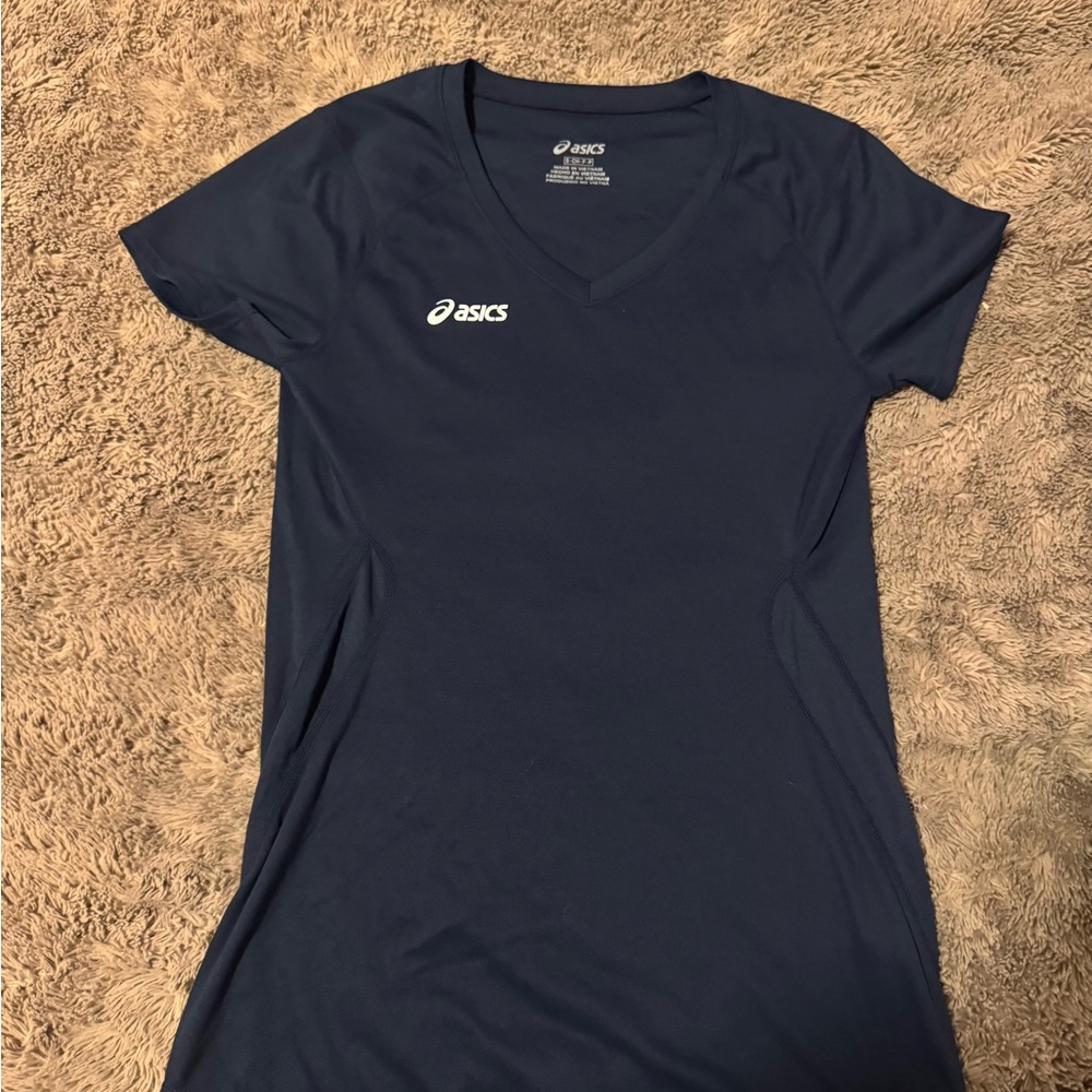 ASICS Women's Dark Blue Short Sleeve Tee